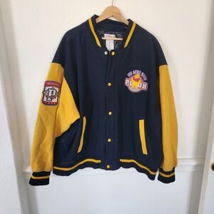 Vtg Winnie The Pooh Wool Coat Sz XXL 100 Acre Wood Disney Varsity OH Bother Blue